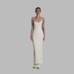 Đầm body hai dây chất thun gân ONONMADE White Hypnos Dress