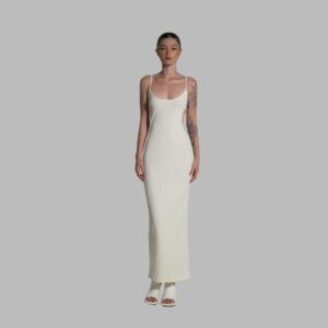 Đầm body hai dây chất thun gân ONONMADE White Hypnos Dress