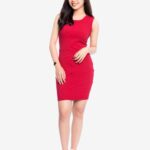 Đầm Đỏ Body MISS BLUE HK18-UB197