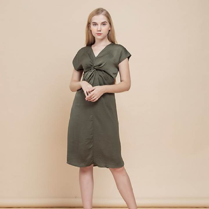 Đầm váy cánh dơi xếp li 2 màu (kèm hình thật) | Shopee Việt Nam