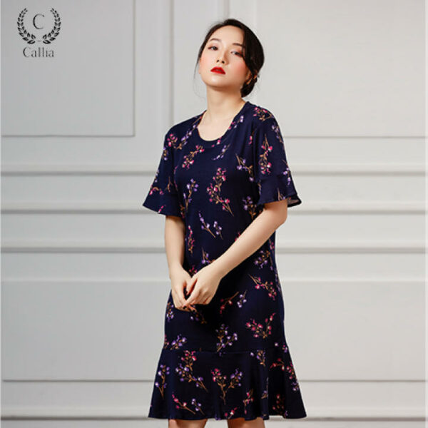 Đầm thun suông nữ Callia lai bèo tay lửng Dian Dress