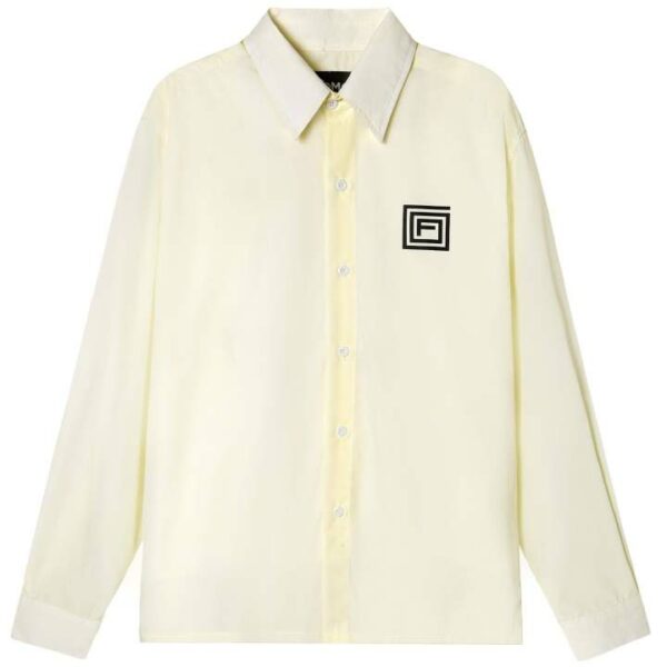 FOMO Áo sơ mi tay dài unisex MONO NEW LOGO SHIRT/Cream