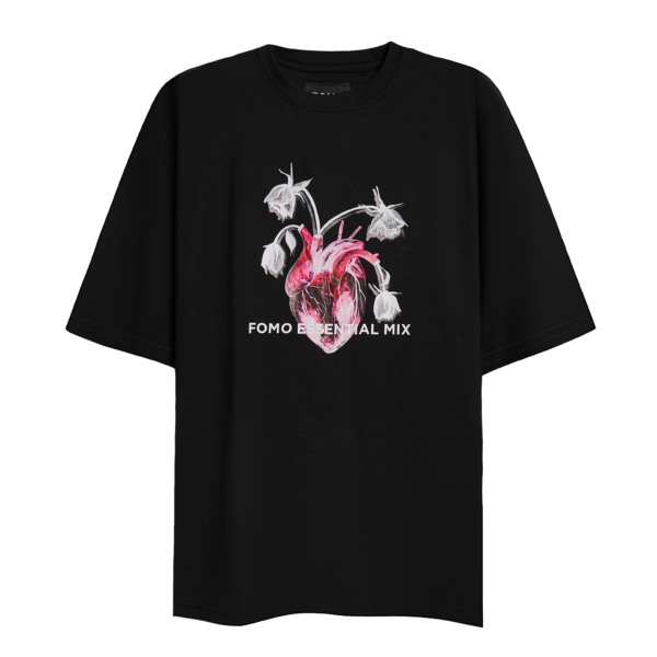 FOMO Áo thun unisex form rộng ROSEN HEART T-SHIRT