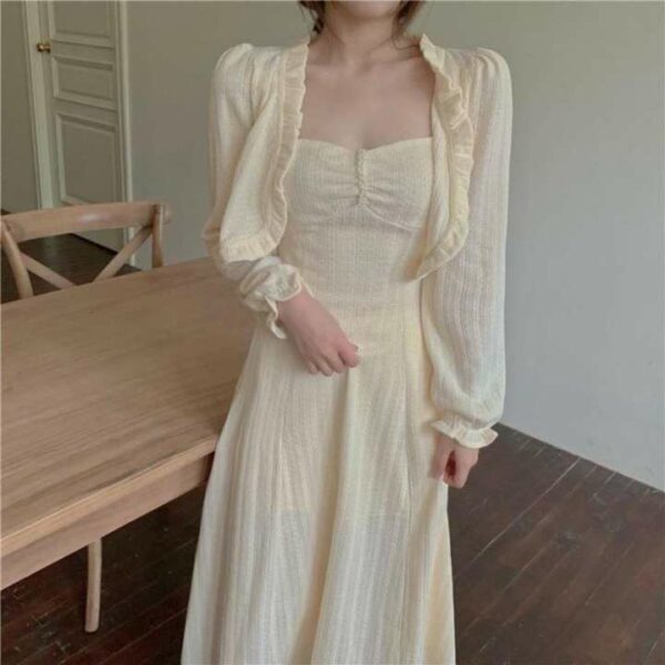 { Freeship } Váy 2 dây kèm khoác { Palm Fashion P011 } váy nữ sang chảnh Hàn Quốc , đáng yêu, dễ thương baby, đi chơi và dạo phố cho chị em đang...