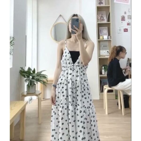 Jessica Dress - Đầm Dây Maxi Họa Tiết - Remmus.Vn