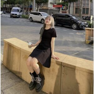 Luna Short Dress - Đầm Thun Trơn Basic - Remmus.Vn