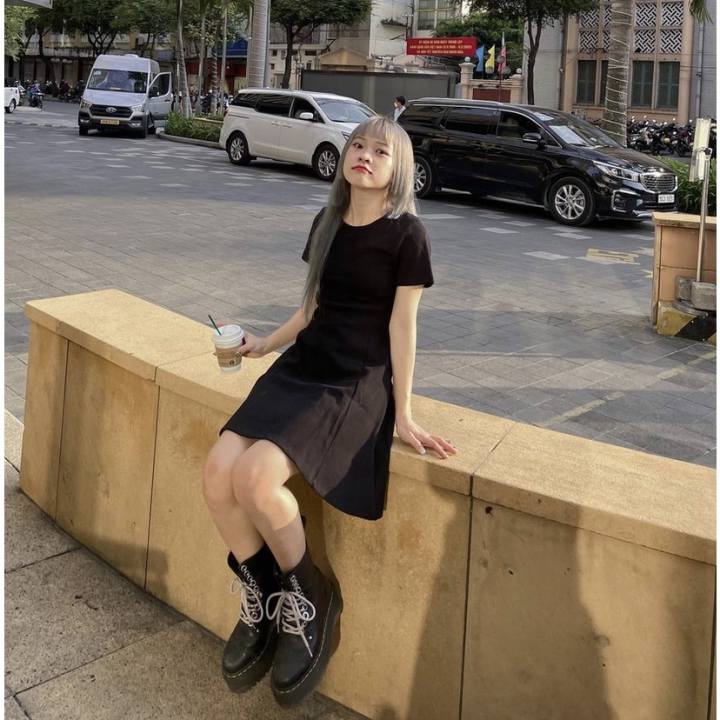 Luna Short Dress – Đầm Thun Trơn Basic – Remmus.Vn