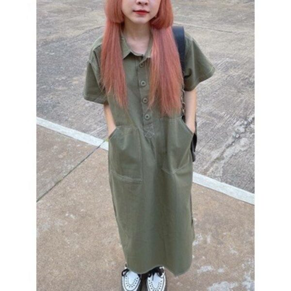Mi Sun Dress - Đầm kaki suông - Remmus.vn