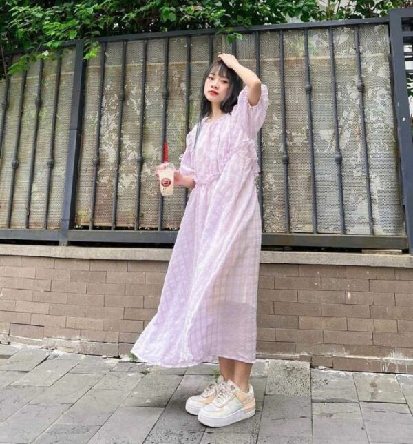Nana Dress - Đầm babydoll pastel form rộng chất Hàn - Remmus.vn