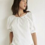 Nosbyn – Áo Tay Phồng Bo Chun Cổ Tròn – N207-T003