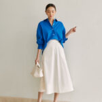 Nosbyn – Chân Váy Nữ Dáng Xoè – A-line Midi Skirt
