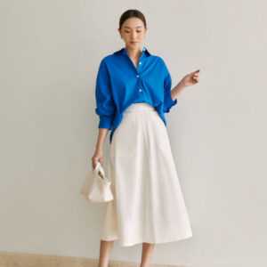 Nosbyn - Chân Váy Nữ Dáng Xoè - A-line Midi Skirt
