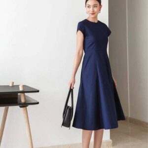 Nosbyn - Đầm Chiết Eo Tay Nhí - N206-D007