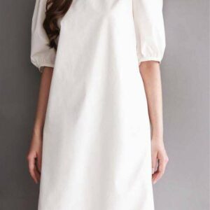 Nosbyn - Đầm Cotton Suông Tay Phồng - N206-D004