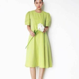 Nosbyn - Đầm Tay Ngắn Dáng Xoè - N206-D008