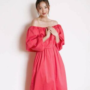 Nosbyn - Đầm Trễ Vai Tay Dài N204-D007