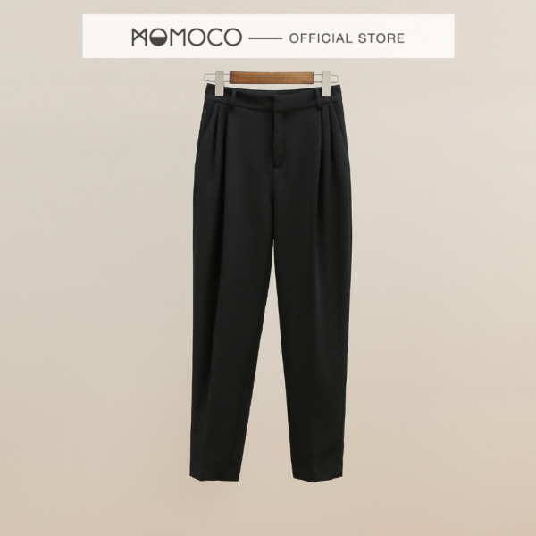 Quần Baggy Nữ MOMOCO M2773 ESSENTIALS Signature Baggy Pants Chất Tuyết Mưa Đứng Form Ít Nhăn Dáng Suông