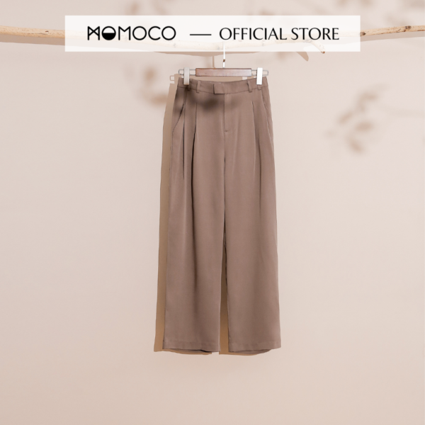 Quần Ống Suông Nữ 2 Ly MOMOCO - M2775 - ESSENTIALS Pleated Culottes Chất Tuýt Si Không Nhăn, Giữ Form