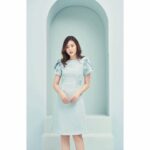 RẬP – Đầm Xanh Tay Đắp Nơ Eo – SPRING 02