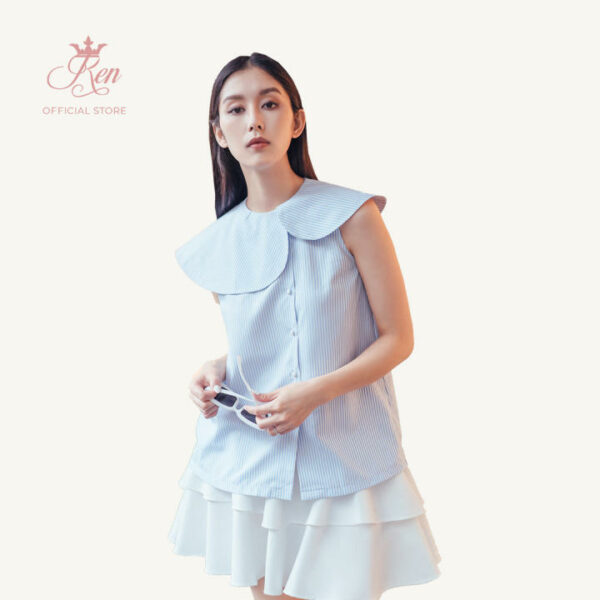 REN - Áo Cổ So Le Không Tay