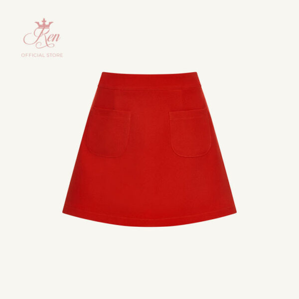 REN - Chân Váy Chữ A Túi Hai Bên Nhiều Màu