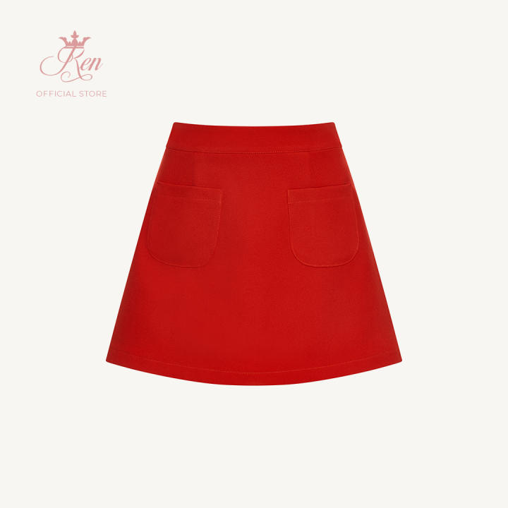 Chân váy đỏ đô kết hợp với áo màu gì đẹp Chỉ nàng 10 cách phối đồ với   Cardina