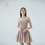REN – Đầm Nhún Thun Dáng Xòe