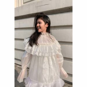 Set bộ nữ áo tay dài cổ phòng và váy thiên thần ONONMADE The Marguerite