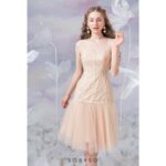SO BY SO – ARIE Đầm sát nách phối ren đính hoa