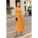 SO BY SO – SUNY Đầm xòe xếp ly (không kèm belt)