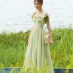 SÒ VINTAGE – COTTAGE Đầm maxi nhún bèo