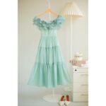 SÒ VINTAGE – DORY Đầm xòe bẹt vai xếp ly