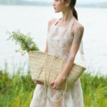 SÒ VINTAGE – GITANA Đầm xòe cột dây cổ yếm