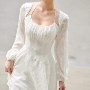 SÒ VINTAGE - LUISA đầm xòe tay dài