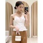 SÒ VINTAGE – SAM Áo 2 dây phối ren ngực