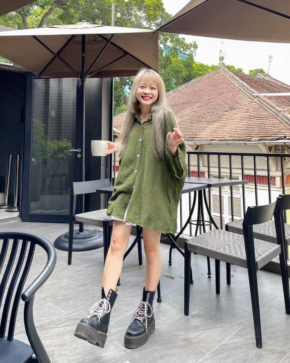 Summer Shirt – Áo sơ mi rêu vải tơ đũi – Remmus.vn