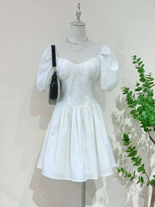 TINFOUR – ĐẦM TAY NGẮN D334