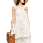 VANIA – Đầm dây maxi dập ly D2228