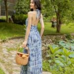 VANIA – Đầm maxi có mút xếp ngực eo D2206