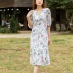 VANIA – Đầm ren suông cổ tim đuôi cá D2202