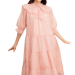 VANIA – Đầm voan cột nơ cổ 2 tầng D2210