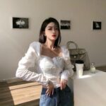 Áo croptop cúp ngực tay bồng – Rossy Fashion