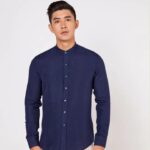 Áo Sơ Mi Nam Linen Cổ Lãnh Tụ F2 SMM177