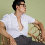 Áo Sơ Mi Nam Linen Hồng Men In Style F2 SMMN009