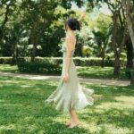 BLOOMING MIDI DRESS ver 4 – váy hoa nhí xoắn ngực – SOLID