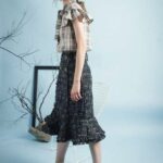Chân váy đuôi cá vải tweed-Nguyen.atelier