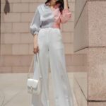 CLOTHERRACK Quần suông lé mí All black/white pant