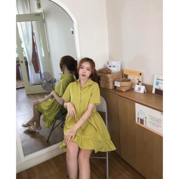 Đầm baby nút ngọc