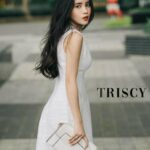 Đầm Cổ Ngọc Trai 39D011 TRISCY