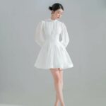 Đầm tiểu thư, đầm trắng nữ tay dài Those Studios nhẹ nhàng, nữ tính Cara Dress